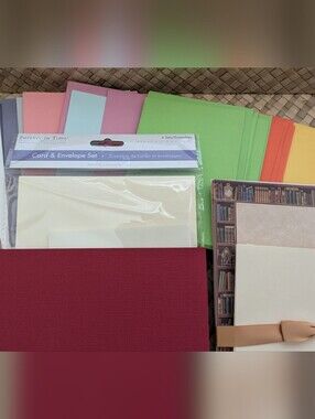 Blank Stationery/Card Making Supplies Mix Kit